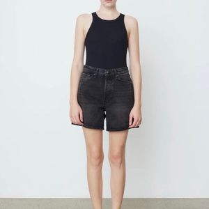 Rag & Bone Maya 6 inch high waist Shorts / Black / NWOT